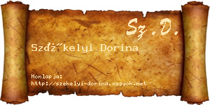 Székelyi Dorina névjegykártya